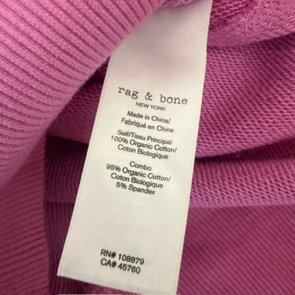rag & bone City Tie Dye Sweatshirt (Cropped Pullover) Revolve Fua Pink XS